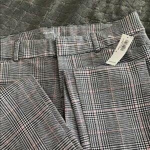 Old navy Chic Plaid Trousers - Black and Pink